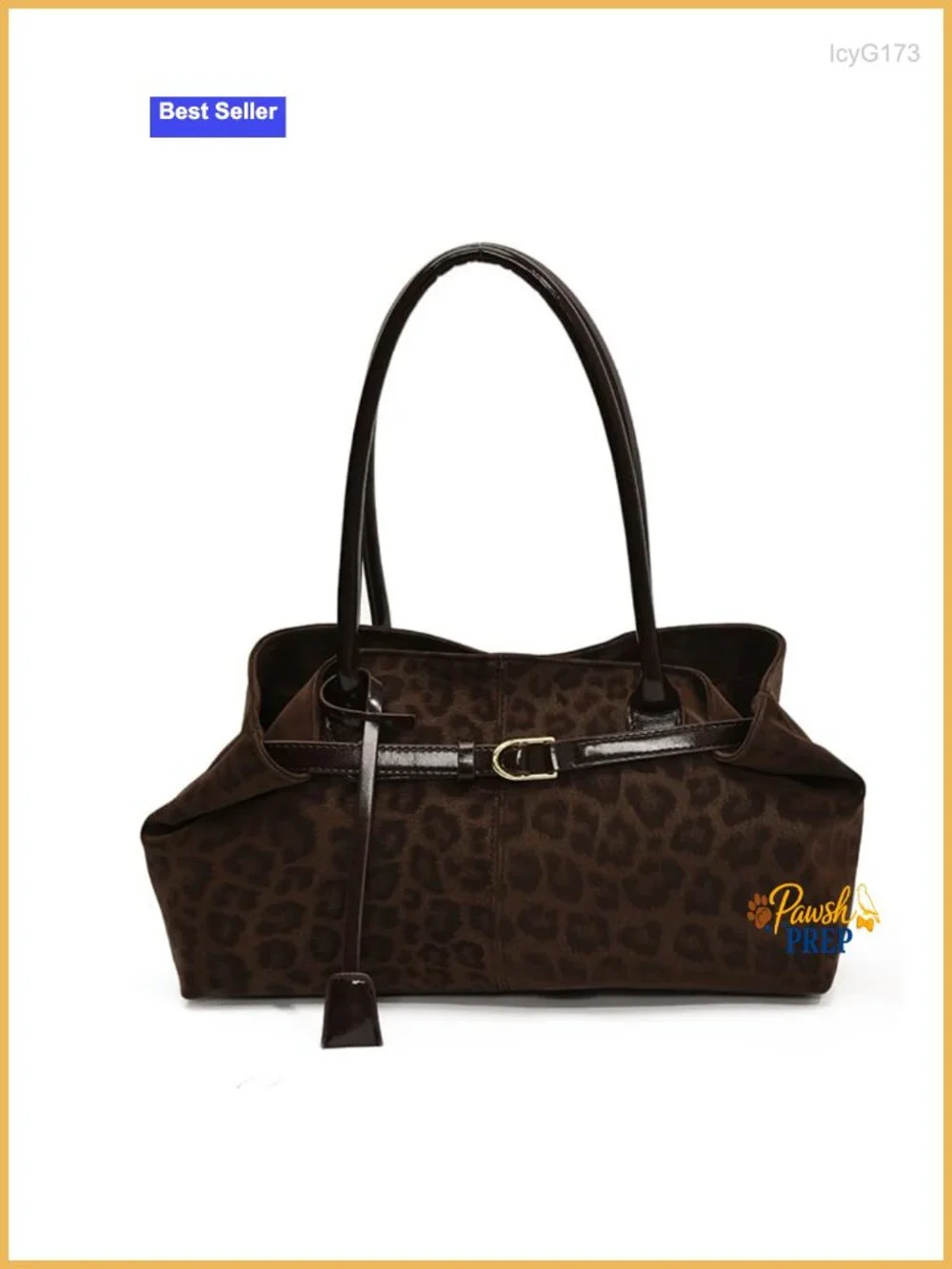 Leopard Print Y2K Hobo Shoulder Bag for Women Faux Suede PU Purse Retro 90s